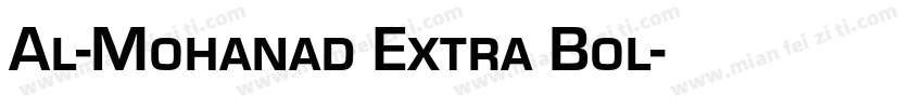 Al-Mohanad Extra Bol字体转换